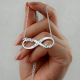 Handmade 925 Sterling Silver Tracy Toni Infinity Bracelet